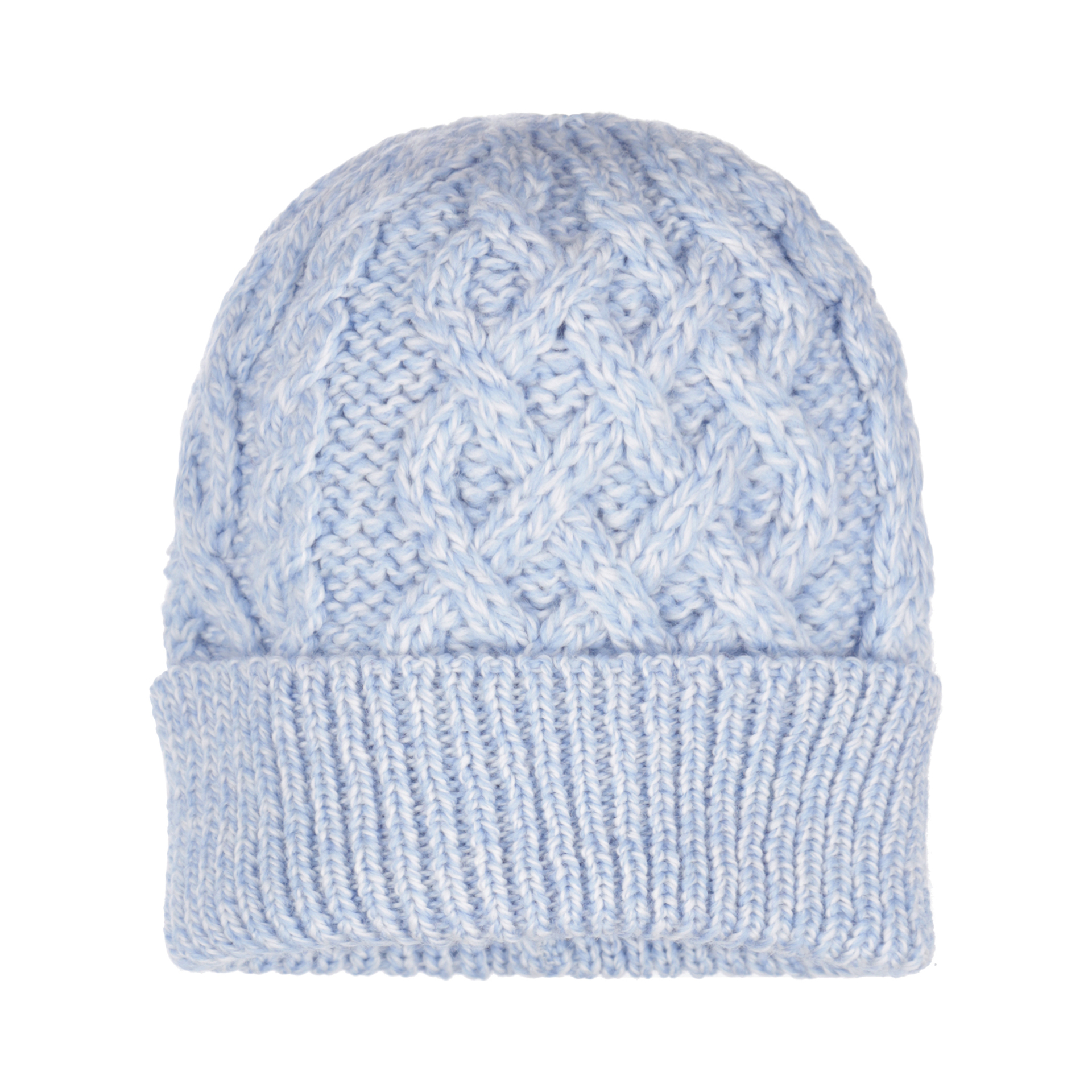 Aran Crafts Merinowollen (unisex) Muts Ice Marl