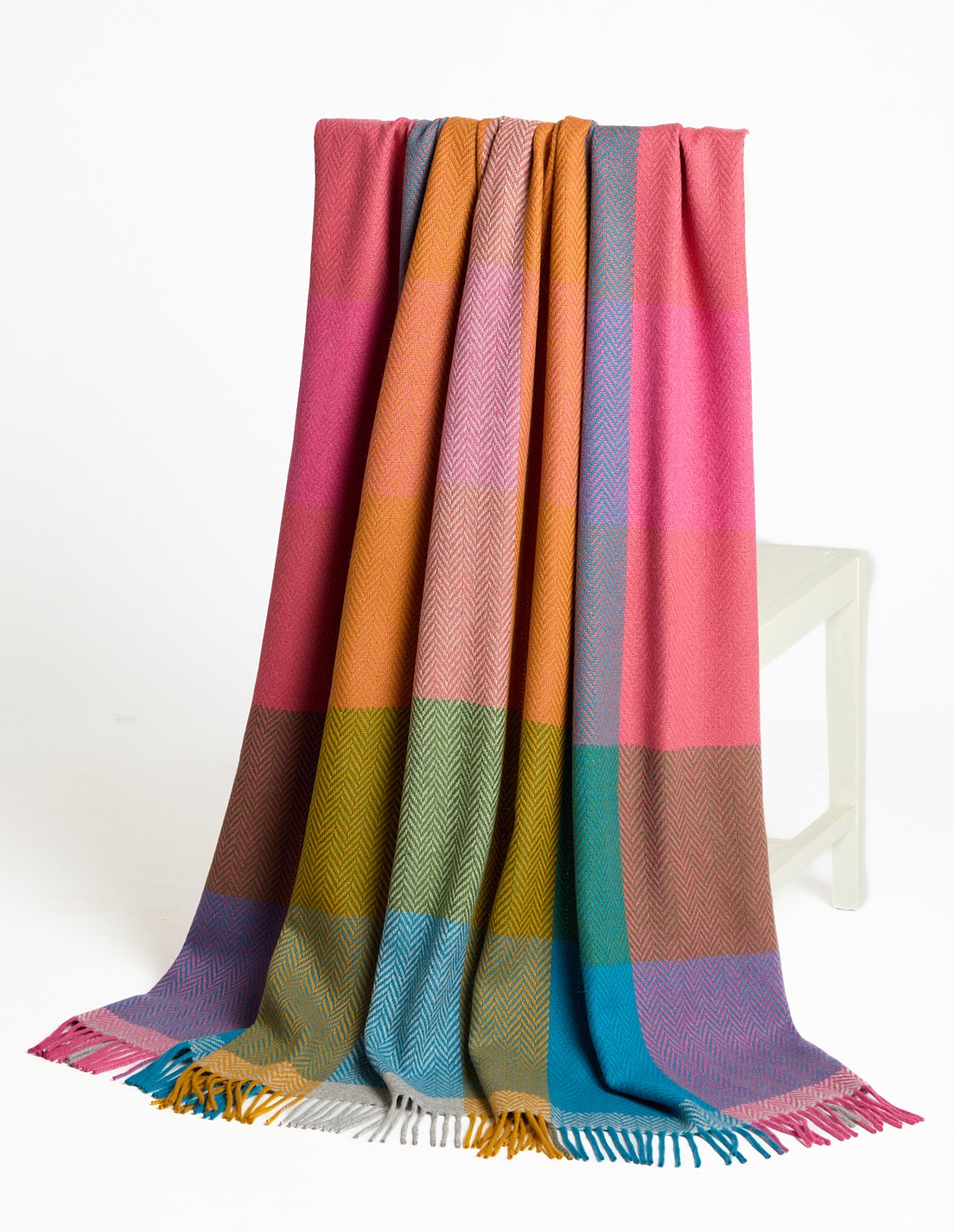 Foxford Lamswollen Cashmere Deken Deel