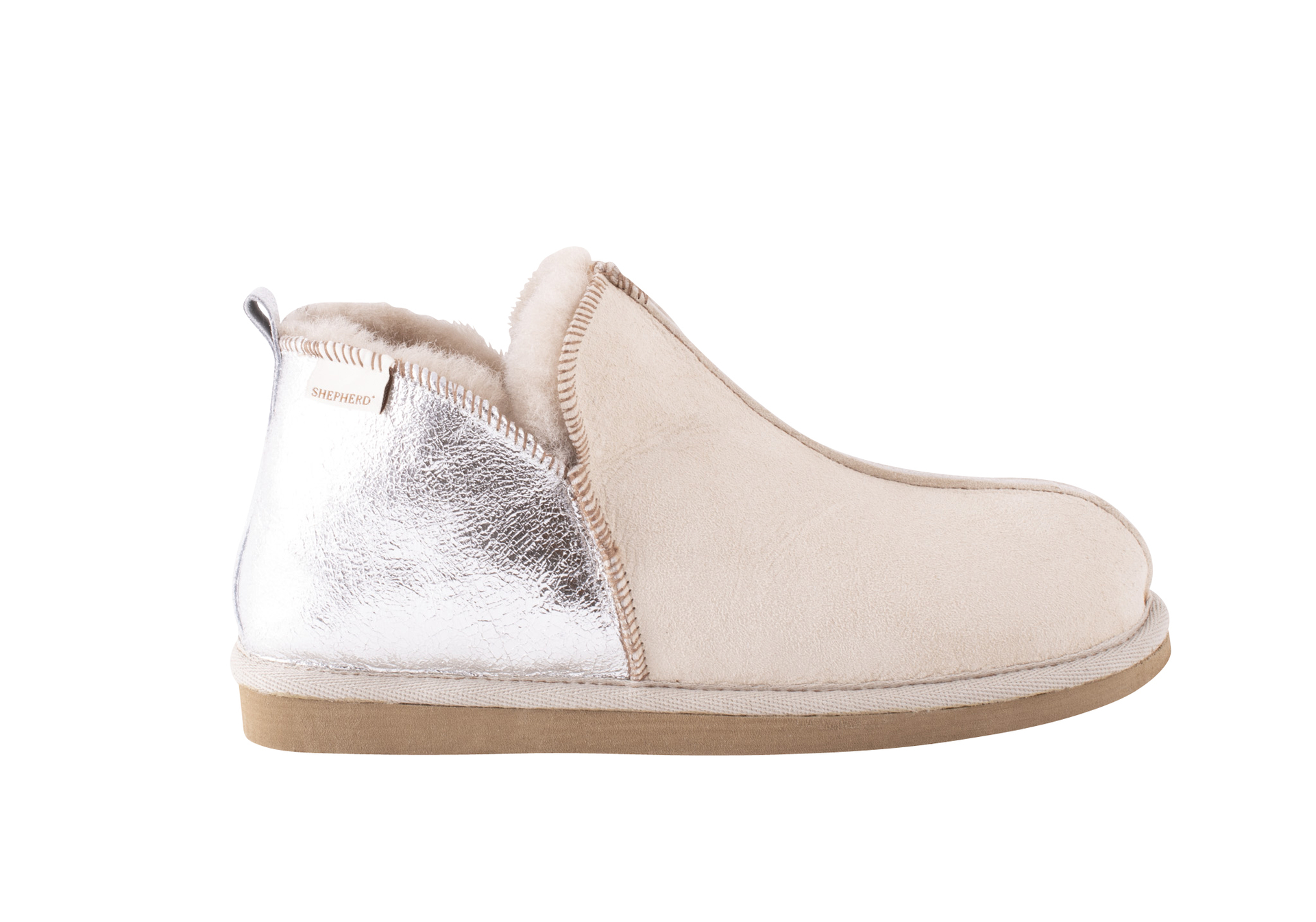 Shepherd pantoffels Annie Honey/Silver
