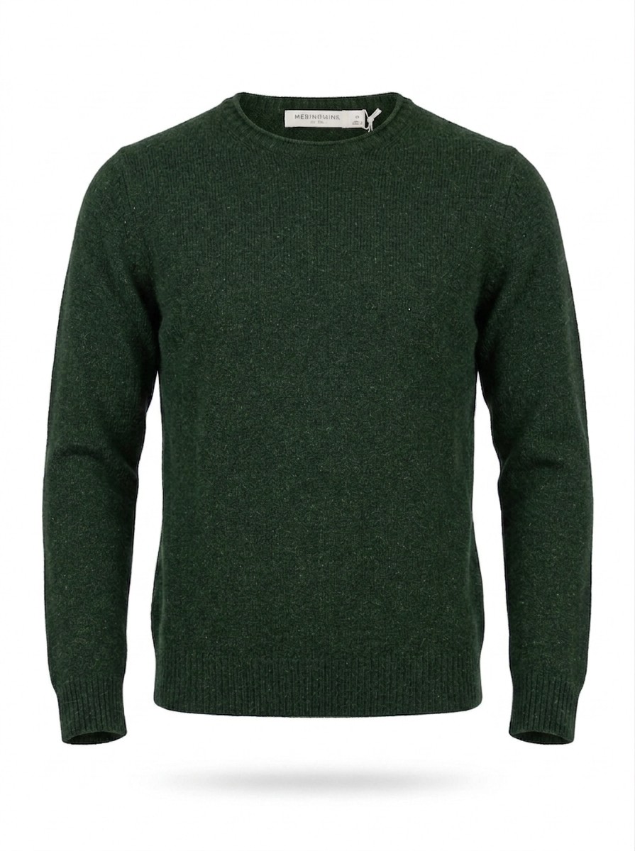 MerinoMink wollen trui Classic Crew - Matipo