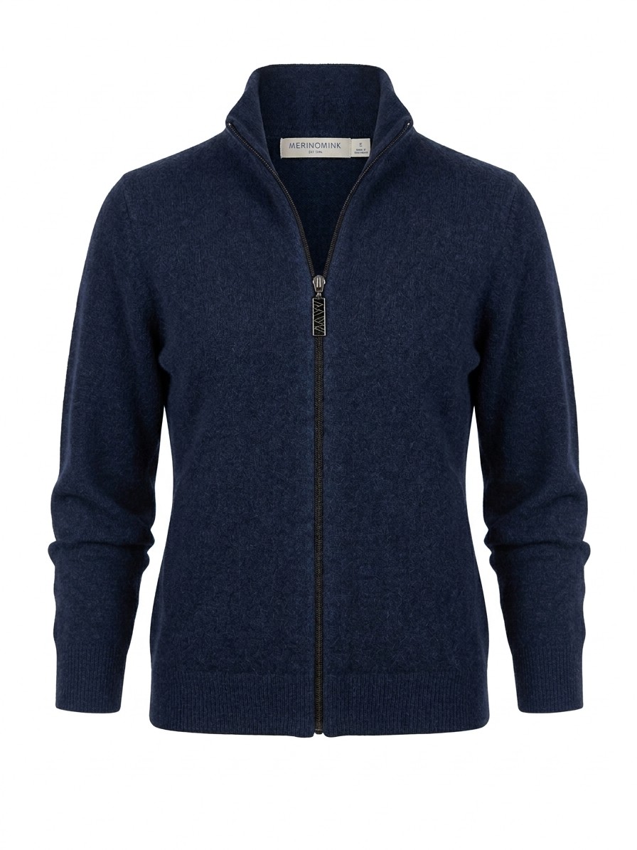 MerinoMink wollen vest Jaya - Zephyr