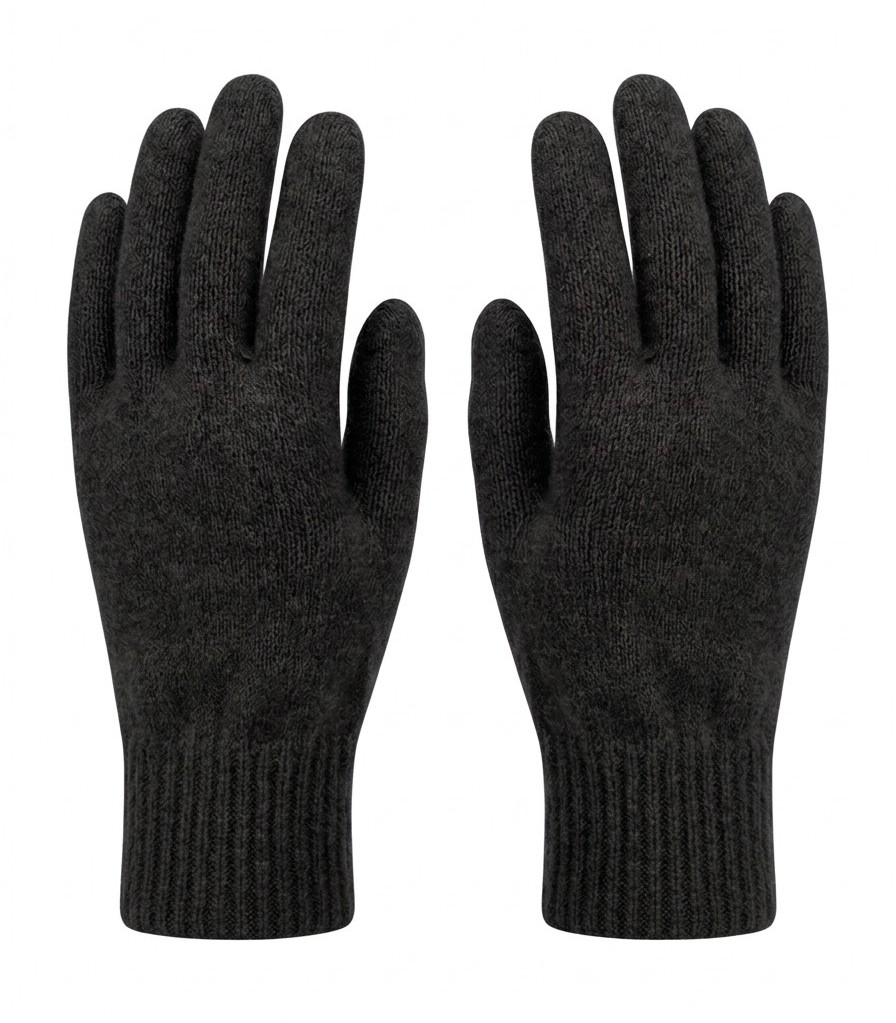 MerinoMink wollen handschoenen - Jet