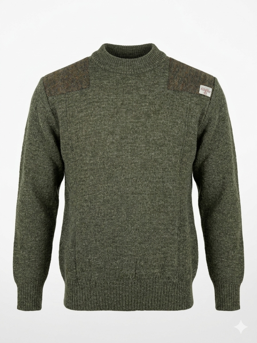Wollen trui Drover Derby Tweed