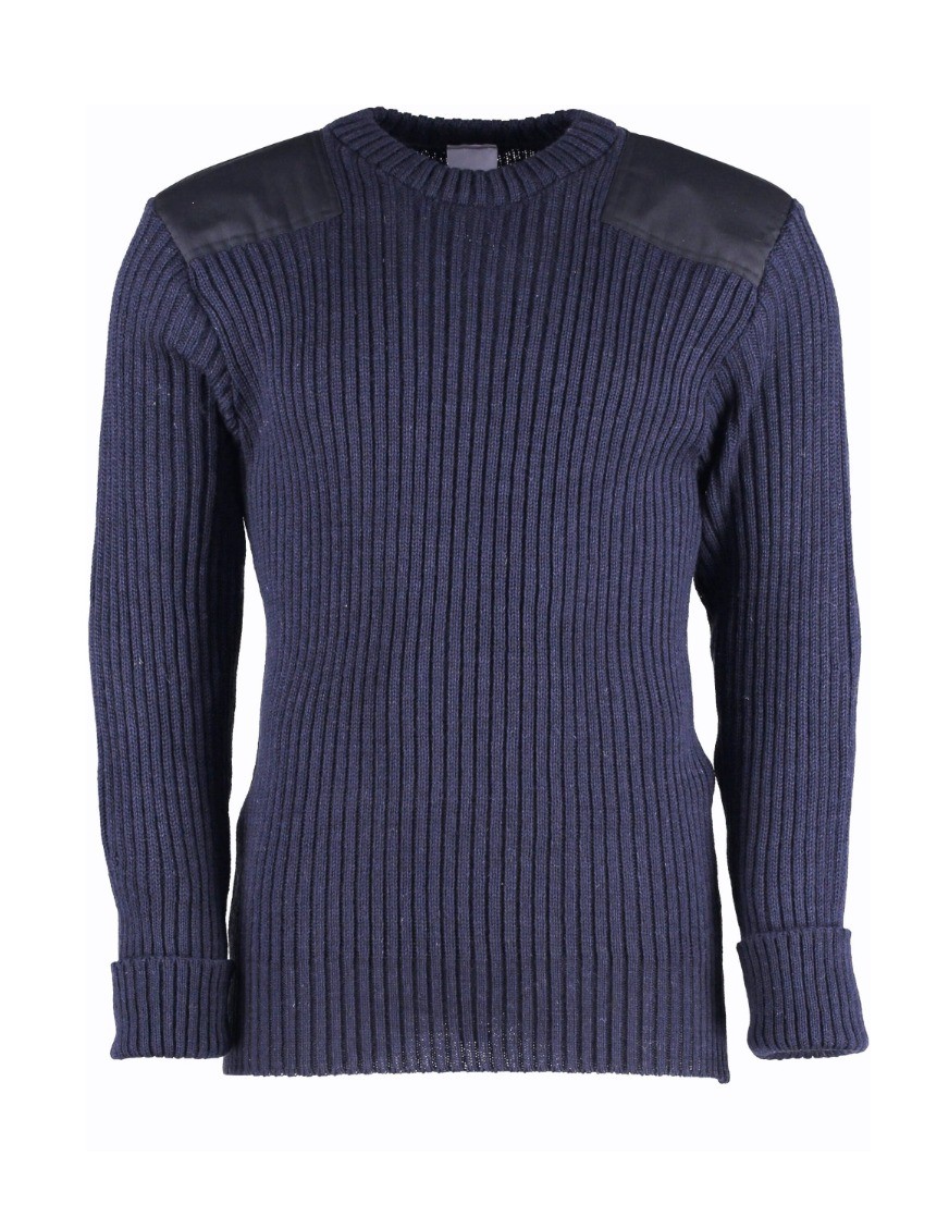 Wollen Leger Trui York Navy
