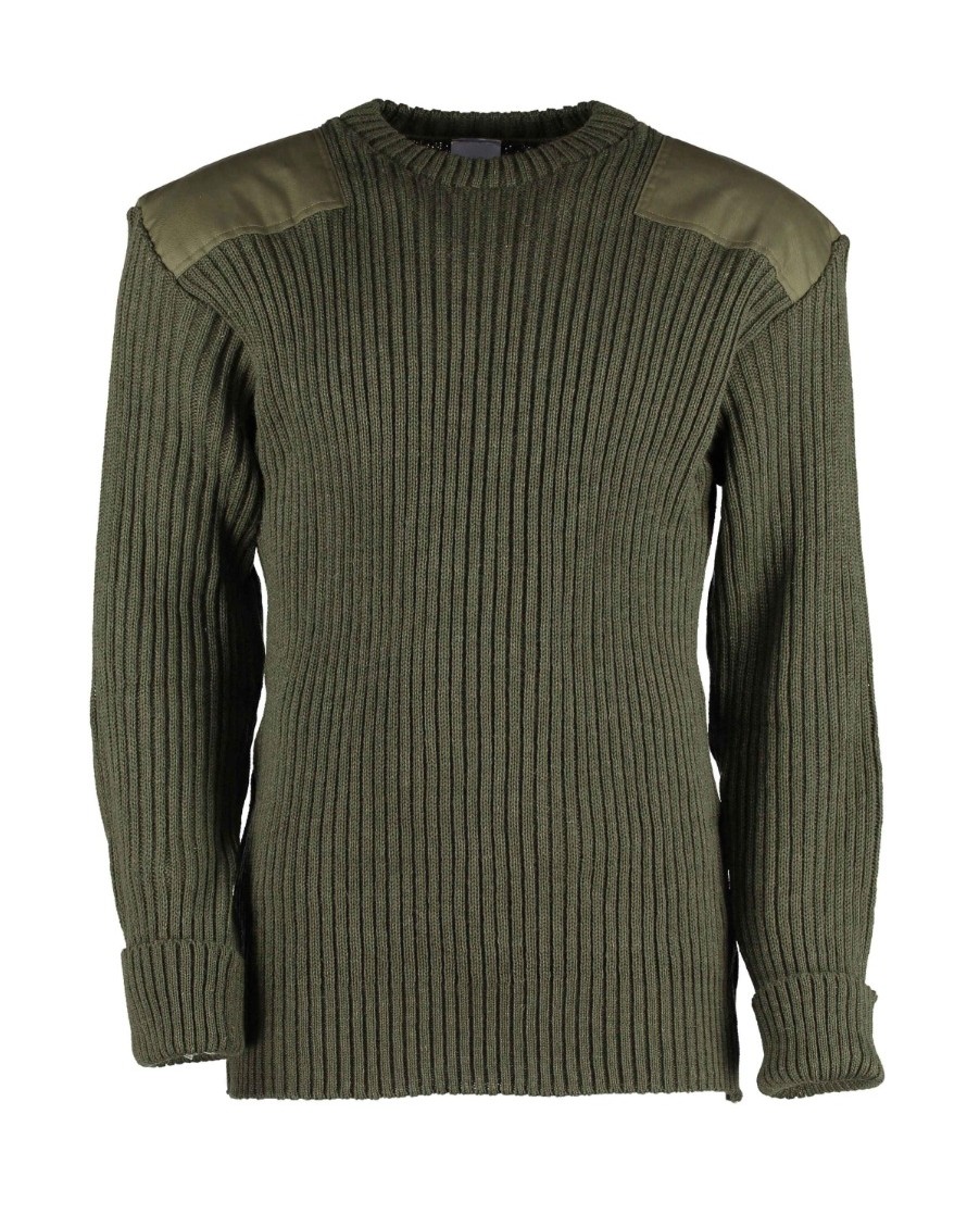 Wollen Leger Trui York Olive