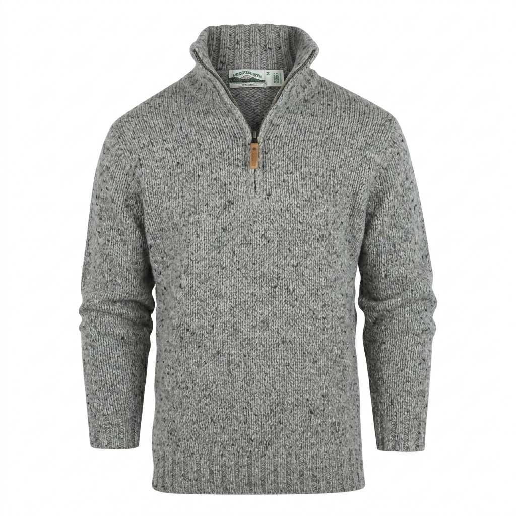 Aran Crafts Wollen Trui Kilcar Grey