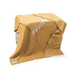 John Hanly Cashmere Plaid Mosterd Visgraat