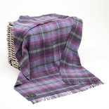 John Hanly Grote Plaid / Deken Paars Roze Groen
