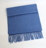 John Hanly Merinowollen Sjaal Lavendel Blauw