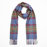 John Hanly Merinowollen Sjaal Blauw Groen Rood Geruit