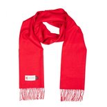 John Hanly Merinowollen Sjaal Rood