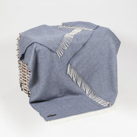 Cashmere Plaid Denim Crème Visgraat