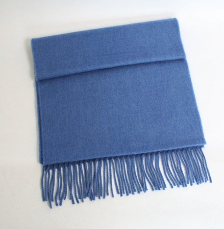 John Hanly Merinowollen Sjaal Lavendel Blauw