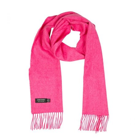 John Hanly Merinowollen Sjaal Roze
