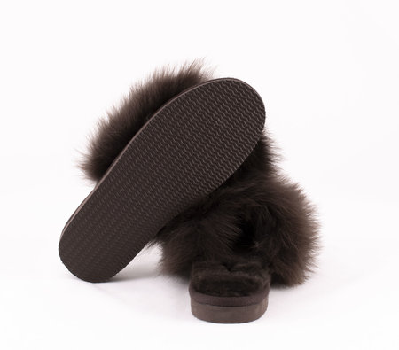 Shepherd pantoffels Tessan Dark Brown