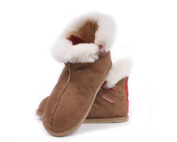 Shepherd pantoffels Bella Antique Cognac