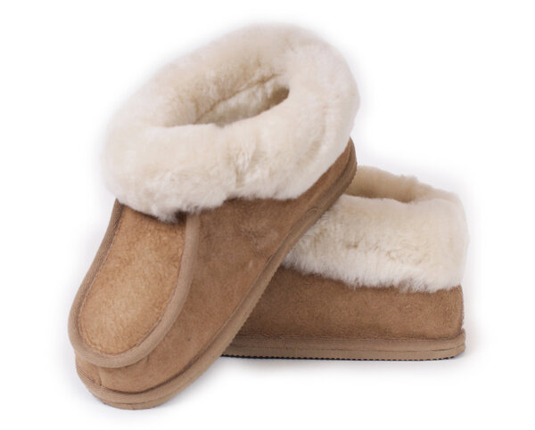 Shepherd pantoffels Lena Chestnut