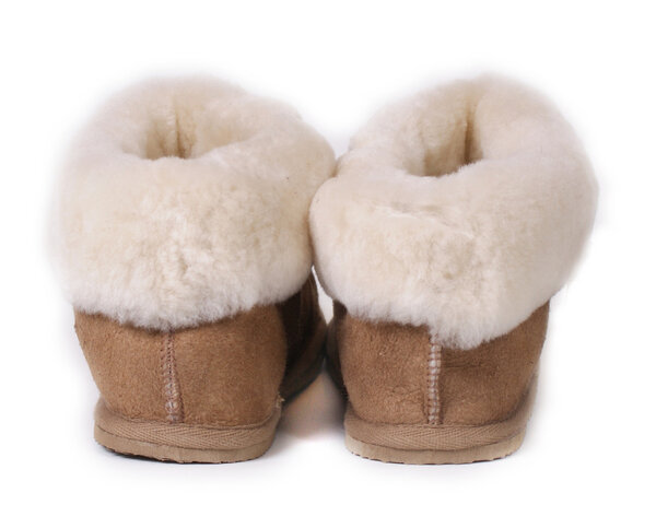 Shepherd pantoffels Lena Chestnut