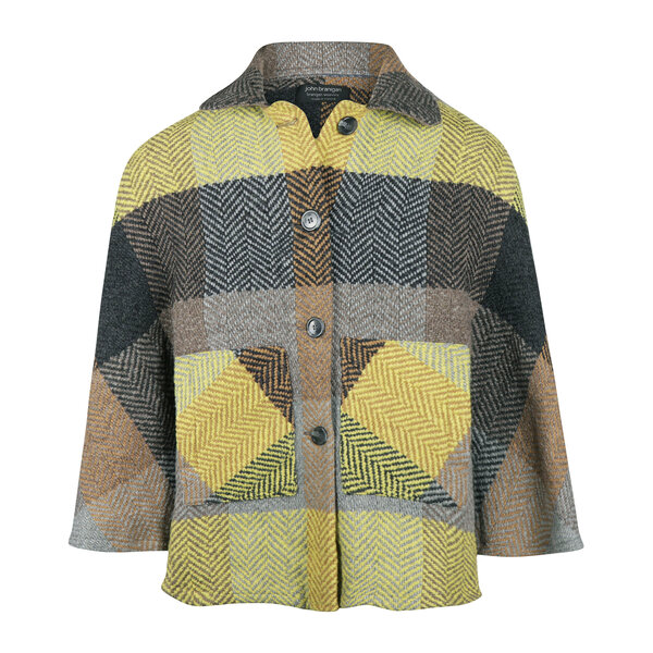 Branigan Weavers Wollen Cape Holly Mustard Grey