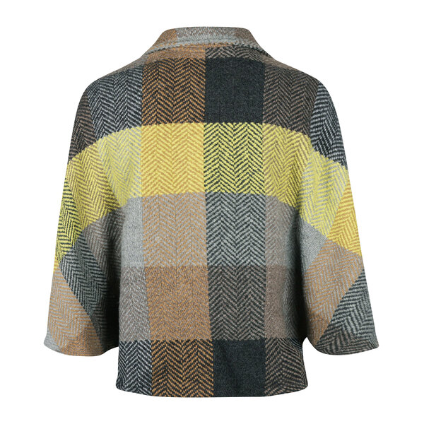 Branigan Weavers Wollen Cape Holly Mustard Grey