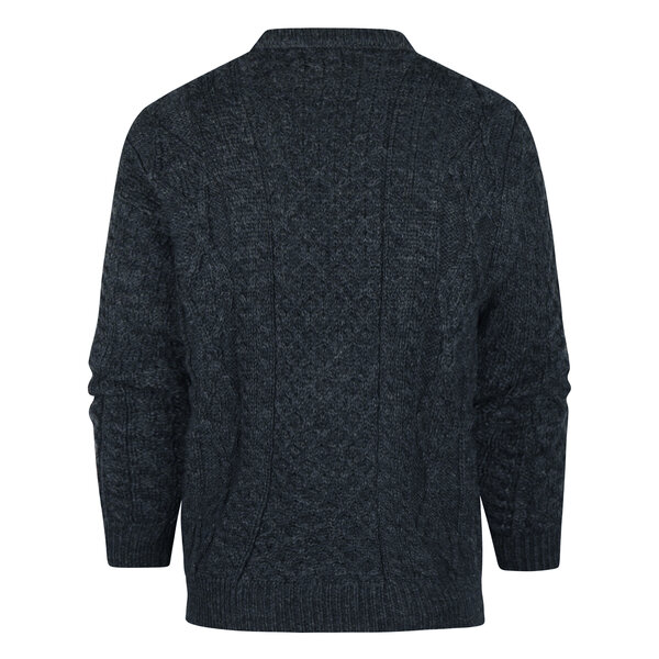 Aran Crafts (Uniseks) Wollen Kabeltrui Inis Mõr Charcoal