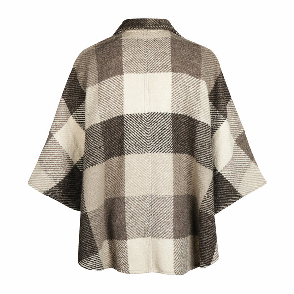 Branigan Weavers Wollen Cape Rachel Multi Brown