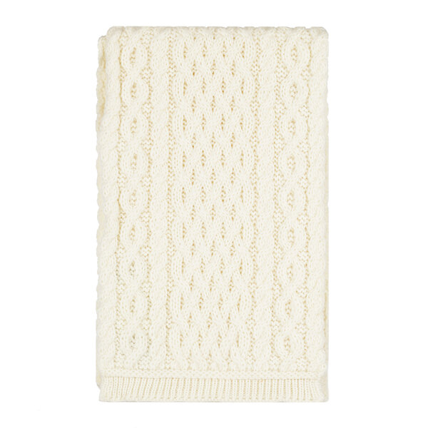 Aran Crafts Wollen Sjaal Natural