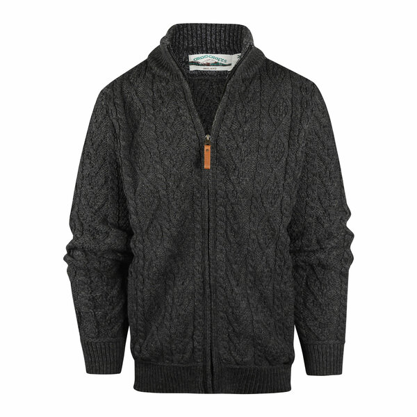 Aran Crafts Wollen Vest Boyne Charcoal Aran Crafts Wollen Vest Boyne Charcoal