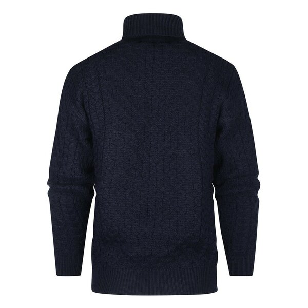 Aran Crafts (Uniseks) Wollen Colltrui Carrick Navy 