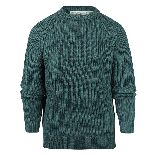 Aran Crafts (Uniseks) Wollen Trui The Fisherman Moss Aran Crafts (Uniseks) Wollen Trui The Fisherman Moss