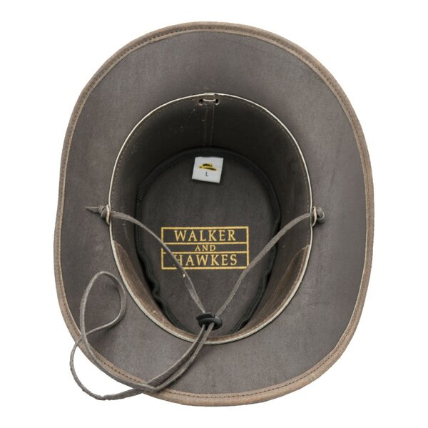 Walker en Hawkes Leather Outback Antique Explorer Hat Dark Brown