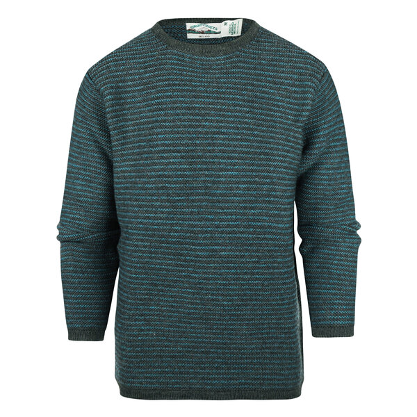 Aran Crafts Wollen trui Belmullet Peacock Mix Aran Crafts Wollen trui Belmullet Peacock Mix
