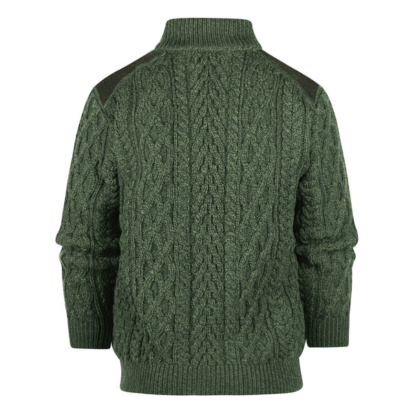 Aran Crafts Wollen trui Curracloe Army Green
