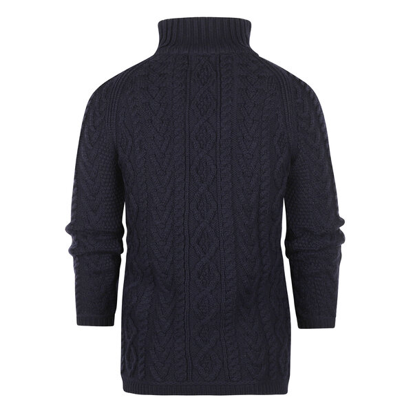 Aran Crafts Merinowollen Vest Ventry Navy