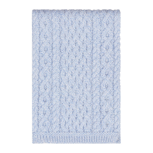 Aran Crafts Merinowollen Sjaal Ice Marl