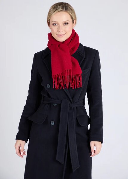 Foxford Lamswollen Sjaal Red