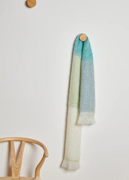 Foxford Mohair Grote Sjaal Green Lime