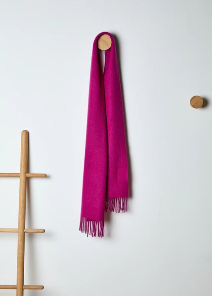 Foxford Lamswollen Sjaal Magenta Pink