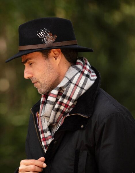 Walker en Hawkes Howick Wool Felt Hat Black