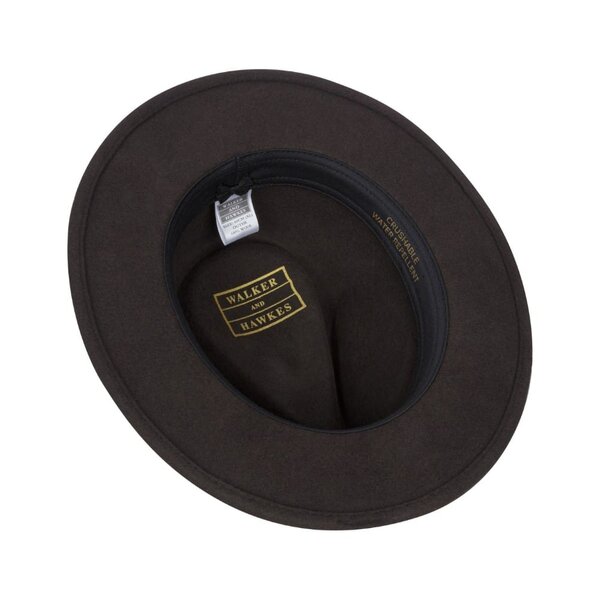 Walker en Hawkes Howick Wool Felt Hat Brown