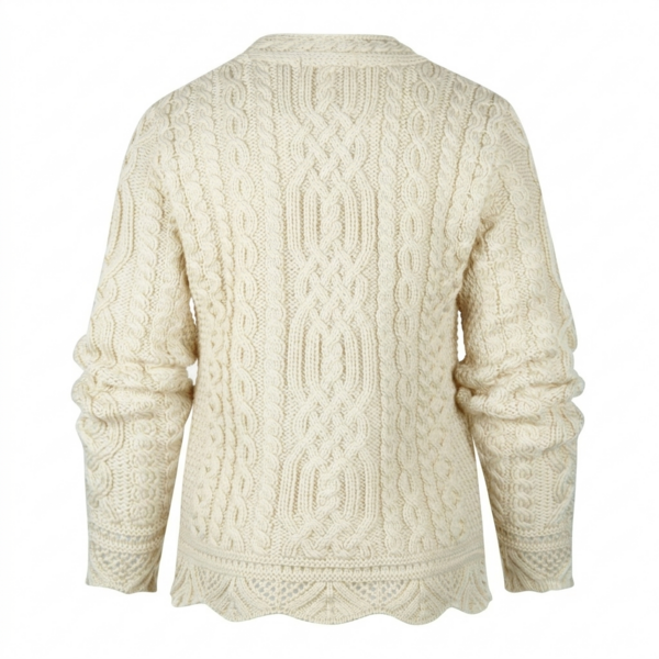 Aran Crafts Wollen trui Streedagh Natural