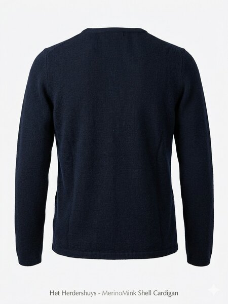 MerinoMink wollen vest Shell Cardigan - Zephyr