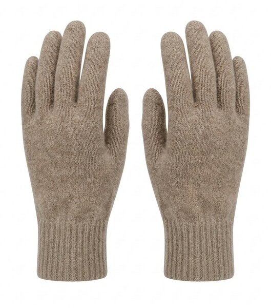 MerinoMink wollen handschoenen - Latte