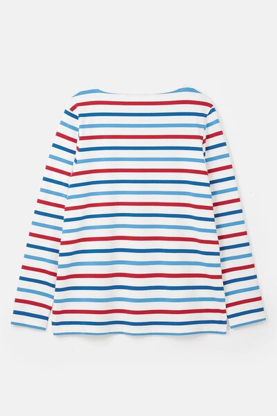 Lighthouse Shirt Causeway Red Current - Teal Stripe