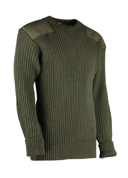 Wollen Leger Trui York Olive