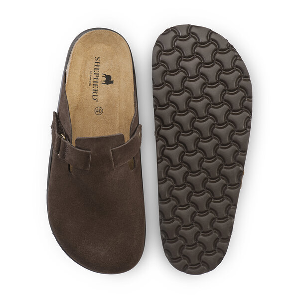 Shepherd sandaal Roma Brown Suède
