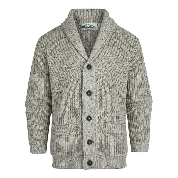 Aran Crafts (Uniseks) Wollen Vest Slane Oatmeal