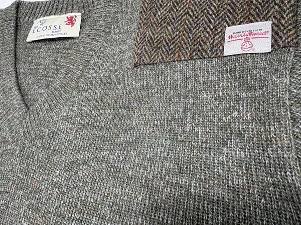 Wollen trui Drover V- Hals Derby Tweed