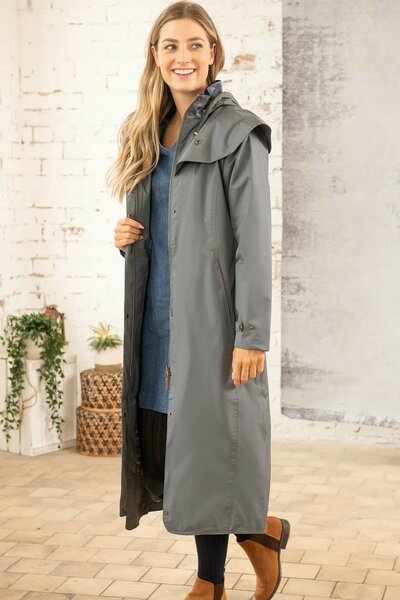 Lighthouse Outback Lange Regenjas Urban Grey