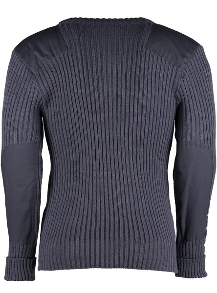 Wollen Leger Trui York V-Hals Navy